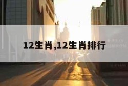 12生肖,12生肖排行