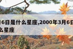 3月6日是什么星座,2000年3月6日是什么星座