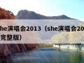 she演唱会2013（she演唱会2016完整版）